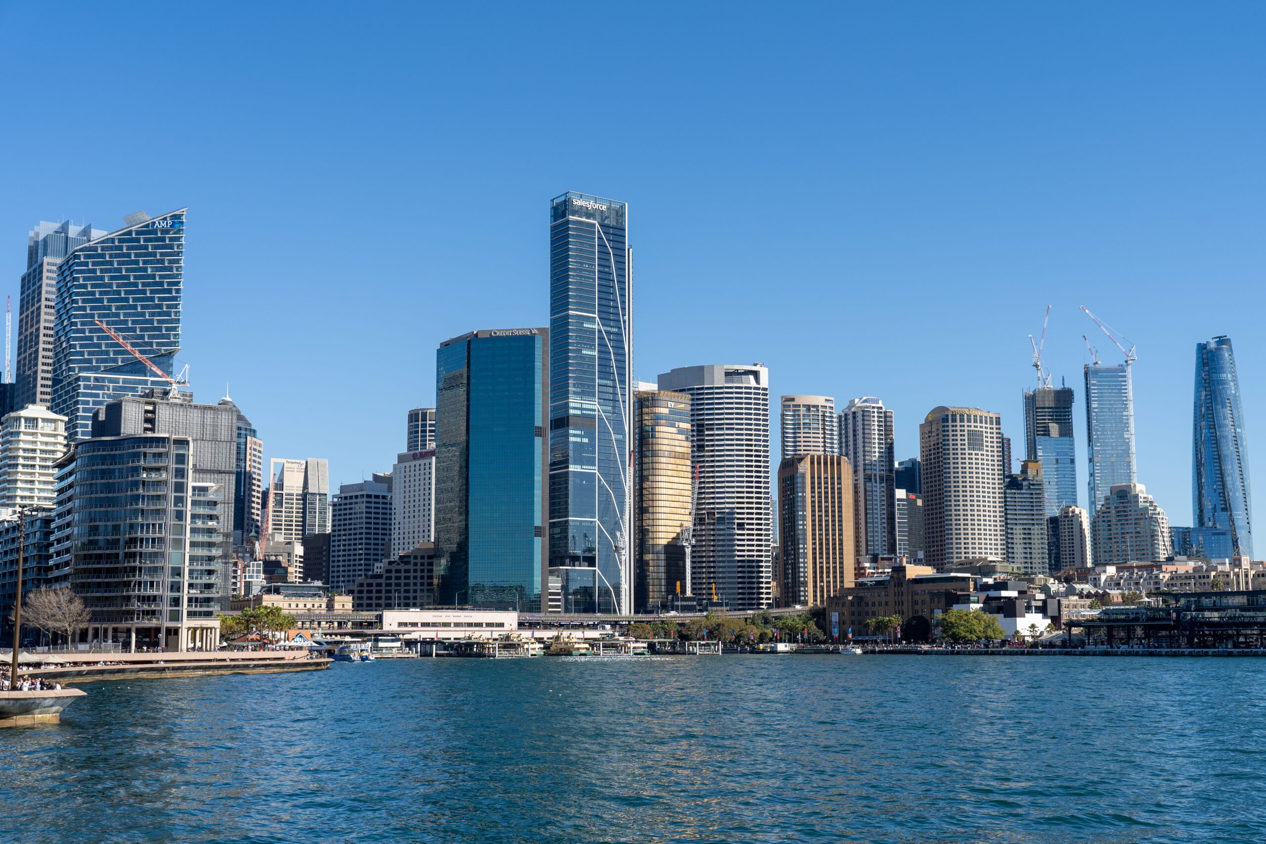 Panoramic view of Sydney's iconic cityscape with